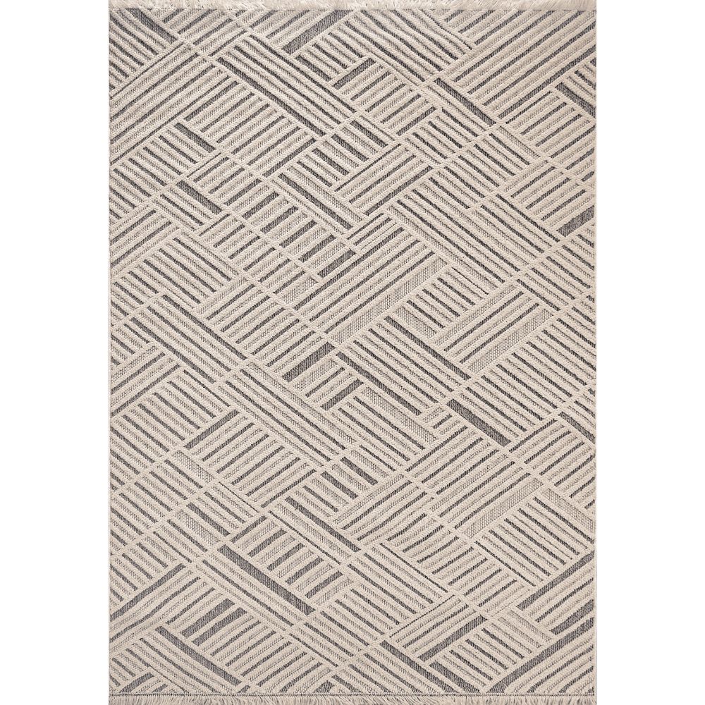 Dynamic Rugs 3608-190 Seville 7.10 Ft. X 10 Ft. Rectangle Rug in Ivory/Grey